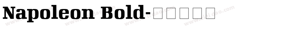 Napoleon Bold字体转换